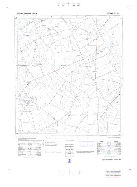 2724ad Steekdorings Map By Chief Directorate National Geo Spatial