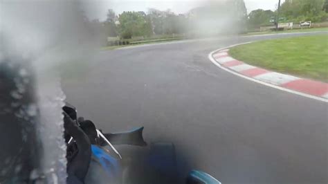 Go Karting Indy 800 Wet Weather Practice On Slicks Youtube