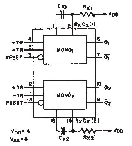 Microcontroller Control Timing Of Monostable Multivibrator