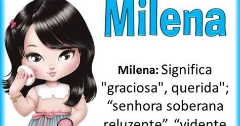 MUITO LINDO Significado De Nomes Milena