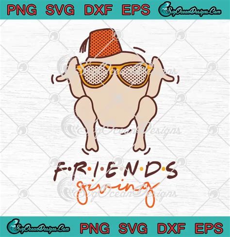 Friendsgiving Monica Turkey Head SVG - Friends Thanksgiving Day SVG PNG ...