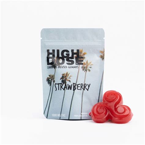 High Dose 500mg Thc Gummies Strawberry Kannabis Kulture