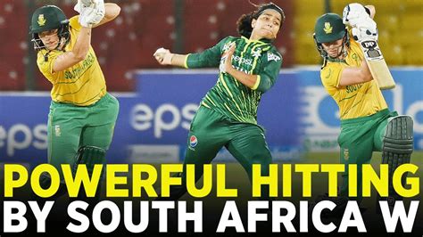 Powerful Hitting By South Africa W Pakistan Women Vs South Africa