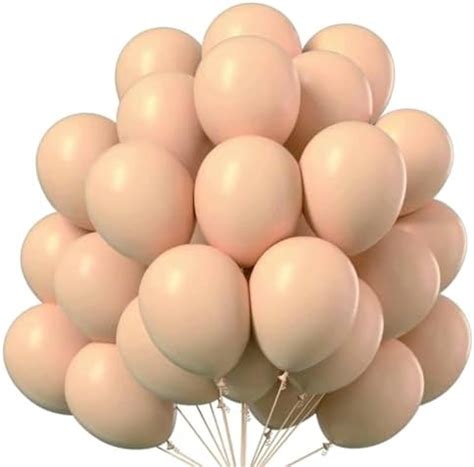 WP WANNA PARTY Rubber Nude Balloons Pcs Inch Boho Apricot Balloons Beige Balloons For