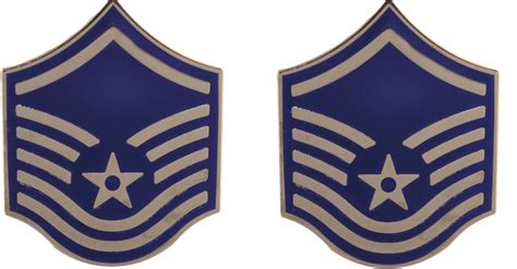 United States Air Force Usaf Master Sgt E7 Insignia Of Rank Lapel Pins Set Of Two