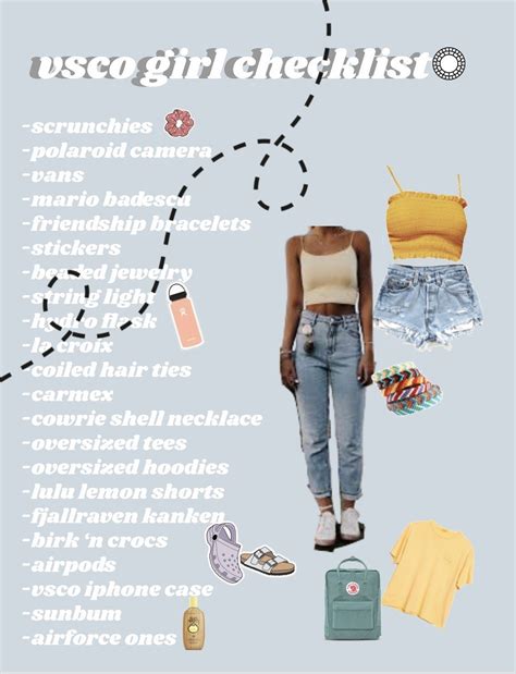 Vsco Girl Checklist Vscogirloutfits How To Be A Vsco Girl A Checklist