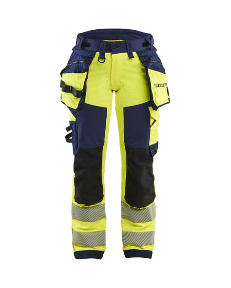 Naisten Highvis riipputaskuhousut 4 way stretch Blåkläder