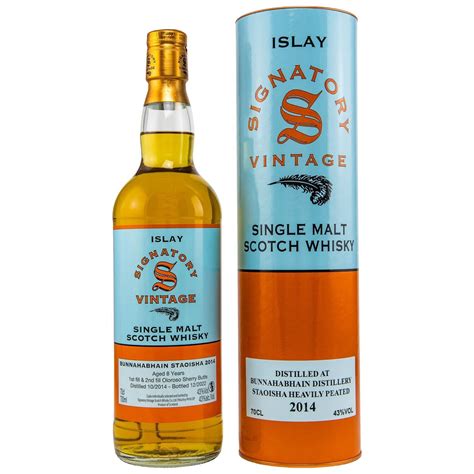 Bunnahabhain Staoisha 2014 2022 8 Jahre Signatory Vintage 1