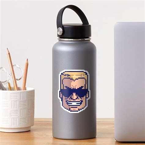 Duke Nukem Pixel Art Sticker For Sale By Crampsy Redbubble