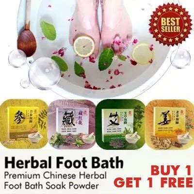 Buy Get Free Premium Chinese Herbal Foot Bath Soak Powder