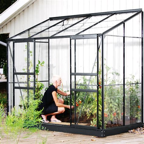 Serre De Jardin En Verre Tremp Adoss E Melissa Laqu Noir