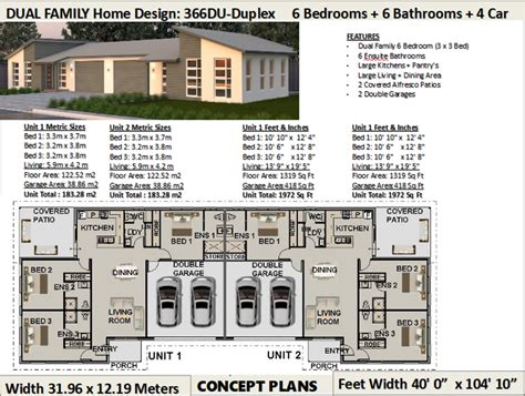 Spectacular Duplex House Plans House Plans Duplex Design Ideal for ...