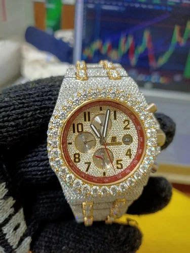 Iced Out Fully Iced Out Diamond VVS Moissanite Hip Hop Luxury Watches