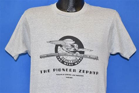 80S Zephyrus The Pioneer Zephyr Train Burlington Railroad T-Shirt in ...