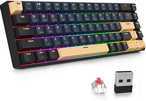 Surmen Gt Mechanical Gaming Keyboard Percent Rgb Hot Swappable Key Wireless Compact