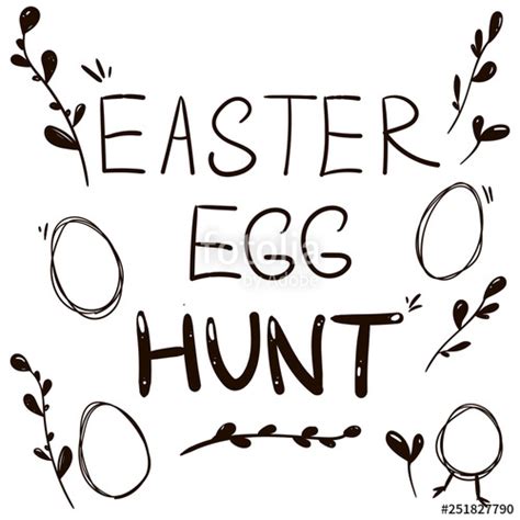 Easter Egg Hunt Drawing Free Download On Clipartmag