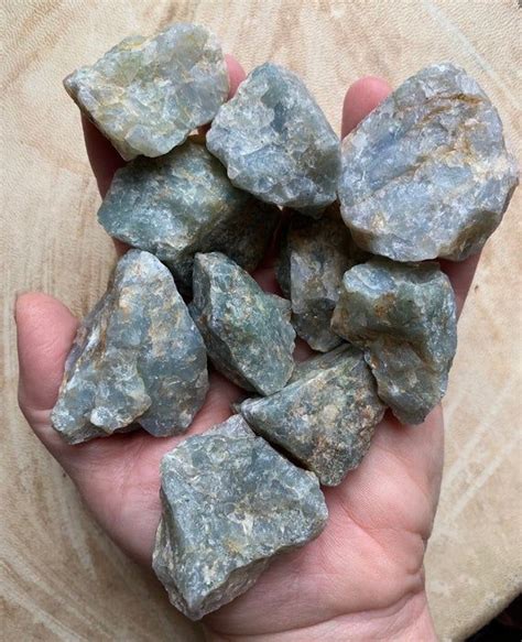 Raw Blue Quartz Natural Gemstone Chunks Chunky Piece Rough Specimen