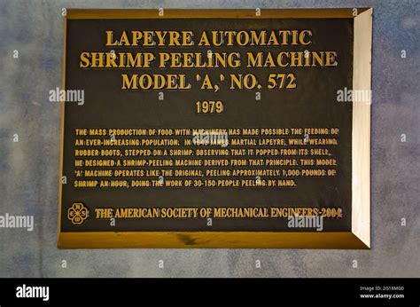 The Lapeyre Automatic Shrimp Peeling Machine Is Displayed At The