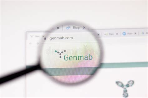 Genmab Logo Displayed On An Iphone Screen Editorial Photography Image