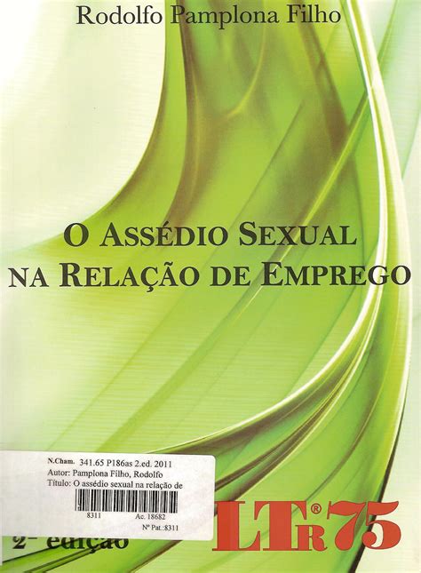 Dica De Leitura Ass Dio Sexual Na Rela O De Emprego Biblioteca Do Mpt Rn