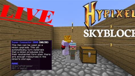 Hypixel Skyblock Livestream Super Compactor 3000 Youtube