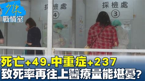 死亡 49 中重症 237 致死率還會再往上醫療量能堪憂 少康戰情室 20220520 Youtube