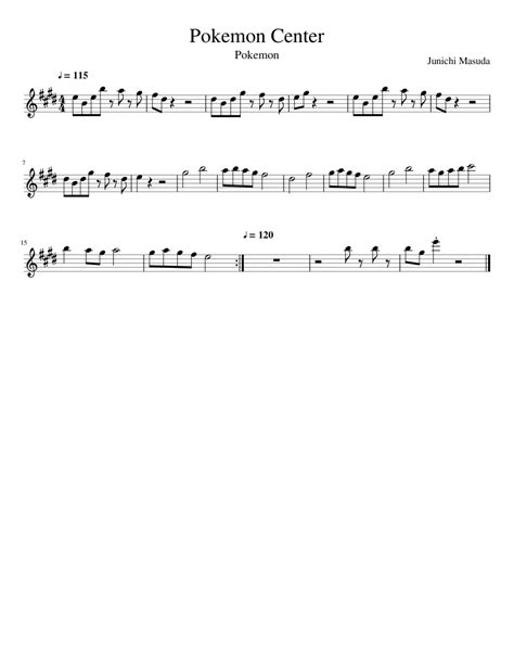 Pokemon Center Sheet Music For Flute Download Free In Pdf Or Midi