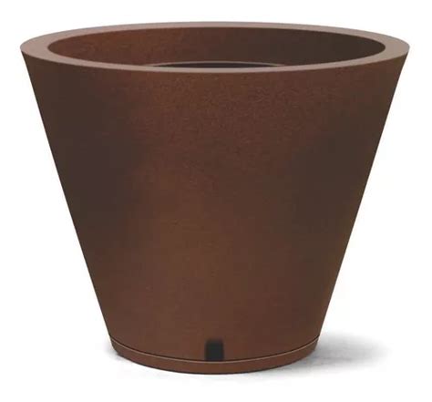 Vaso De Planta Polietileno Decorativo Prato Embutido Corten