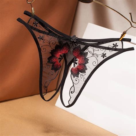 Calcinha Sexy Tangas Transparentes De Renda Para Mulheres Lingerie