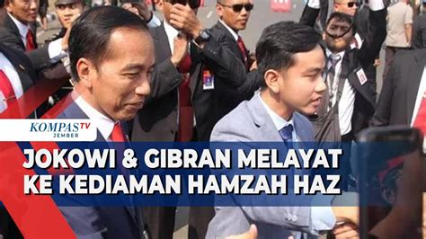 Jokowi Datang Bersama Gibran Melayat Ke Rumah Duka Hamzah Haz YouTube