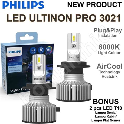 Jual Lampu Led Mobil H Hi Lo Philips Ultinon Pro Putih Bohlam