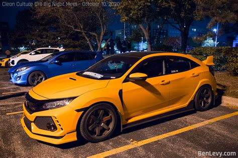 Orange Honda Civic Type R