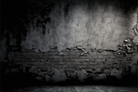 Premium Photo Old Grey Wall Backgrounds Textures Digital Illustration