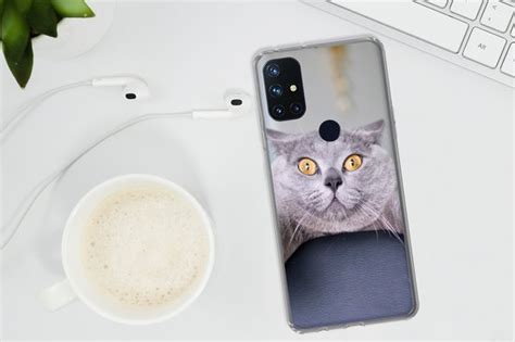 OnePlus Nord N10 5G Hoesje Kat Bang Stoel Siliconen