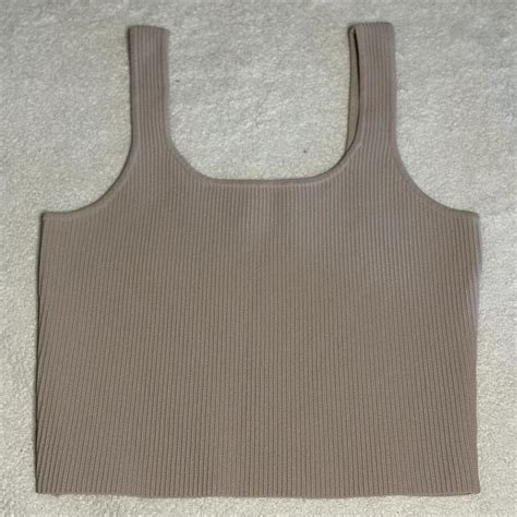 Pacsun L A Hearts Top Nude Pink Top Depop