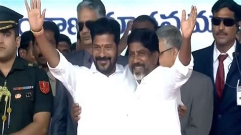 Politics News Telangana Revanth Reddy Takes Oath As New Telangana CM