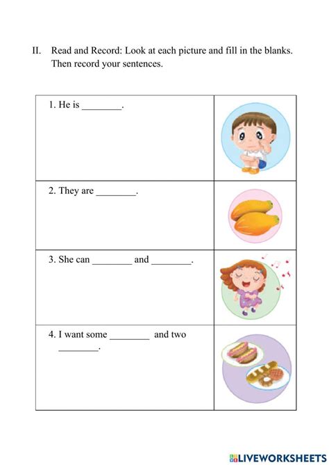 Simple sentence online exercise | Live Worksheets