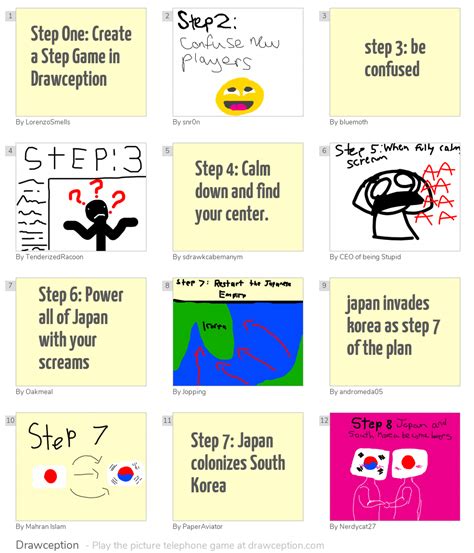 Step One Create A Step Game In Drawception Drawception