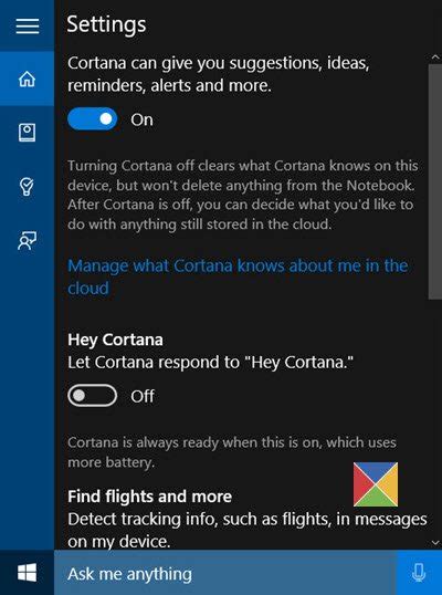 Enable And Set Up Cortana In Windows 11 10