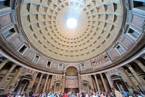 Image: Panorama of Vistors Beneath the Pantheon Dome - Monolithic Dome ...