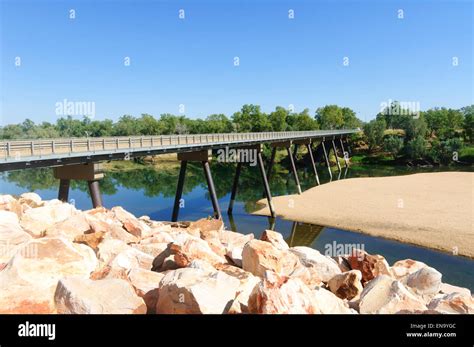 Modern Bridge over the Fitzroy River, Fitzroy Crossing, Western ...