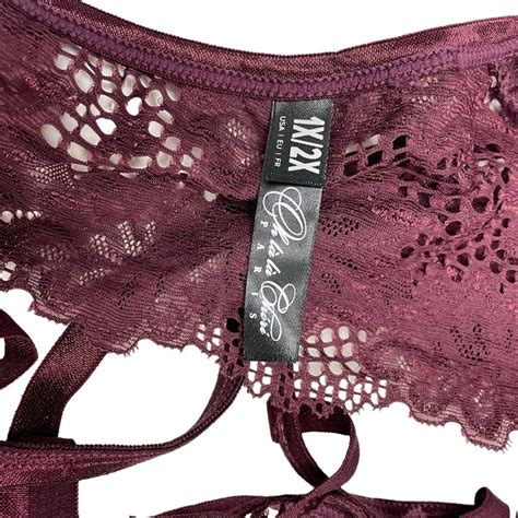 Other Oh La La Cheri Thong X X Burgundy Strappy Lingerie Nwot Grailed