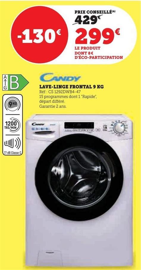 Promo Lave Linge Frontal Kg Chez Hyper U