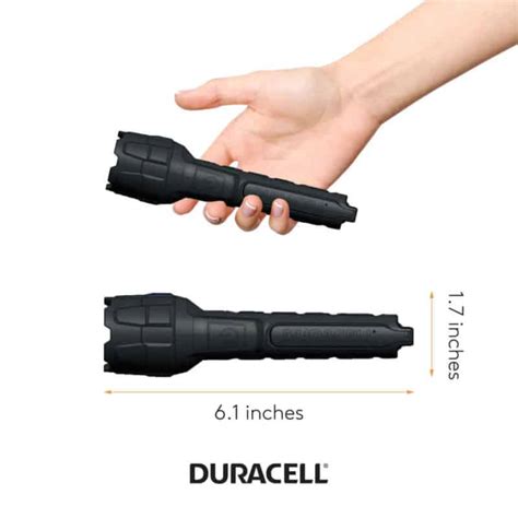 80 Lumen Heavy Duty Rubber LED Flashlight Duracell Lights