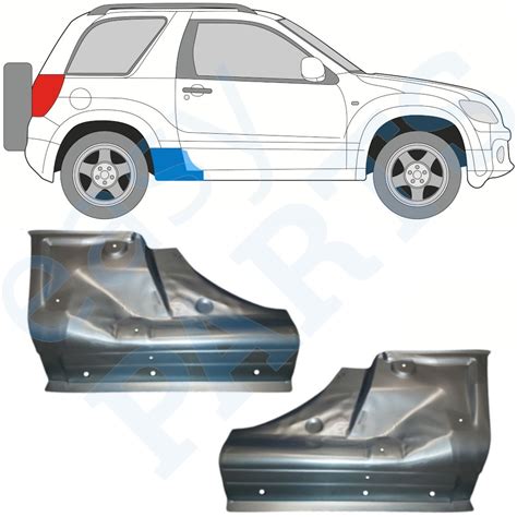 Deur Dorpel Reparatiepaneel Set Suzuki Grand Vitara 2005 2012 3