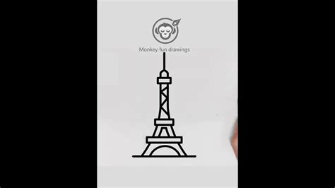 How To Draw A Eiffel Tower Easy For Beginners Drawing Cute Eiffel Tower Drawing Eiffel Tower