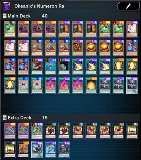 Diamond 1 Numeron Winged Dragon Of Ra Deck All Seasons Deck Link In