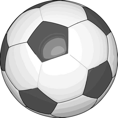 Black and white soccer ball vector illustration on white background ...