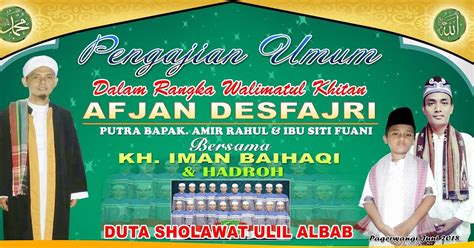 Download Contoh Banner Walimatul Khitan Dengan Photo Arie Cellular