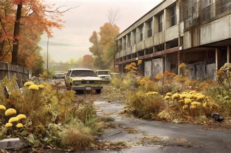 Premium Ai Image Nature Reclaiming A Oncebusy Parking Lot Created